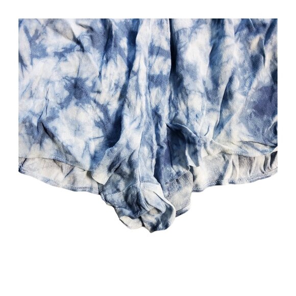 PINK Victoria's Secret Shorts Women's Size Small Blue Tie Dye Elastic Waist - Picture 4 of 7